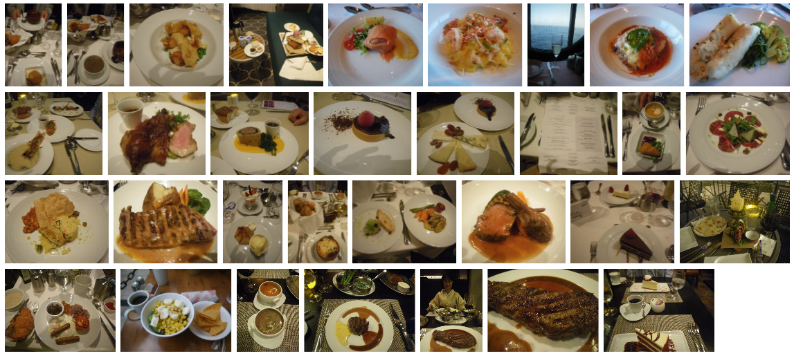 シンフォニーのお食事（フォトアプリのフォルダの画面コピー