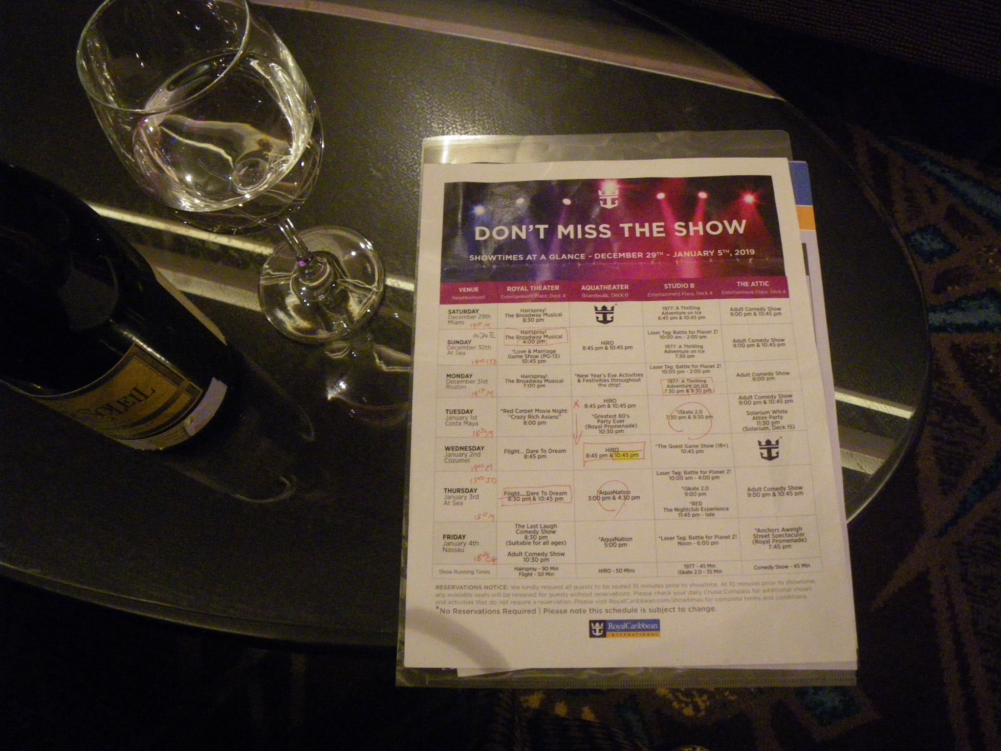 スケジュール表