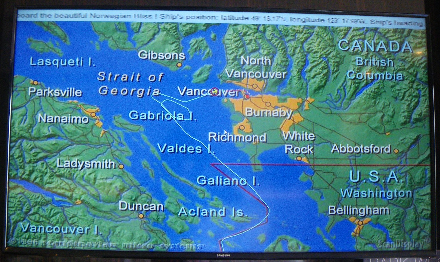 バンクーバーへMap