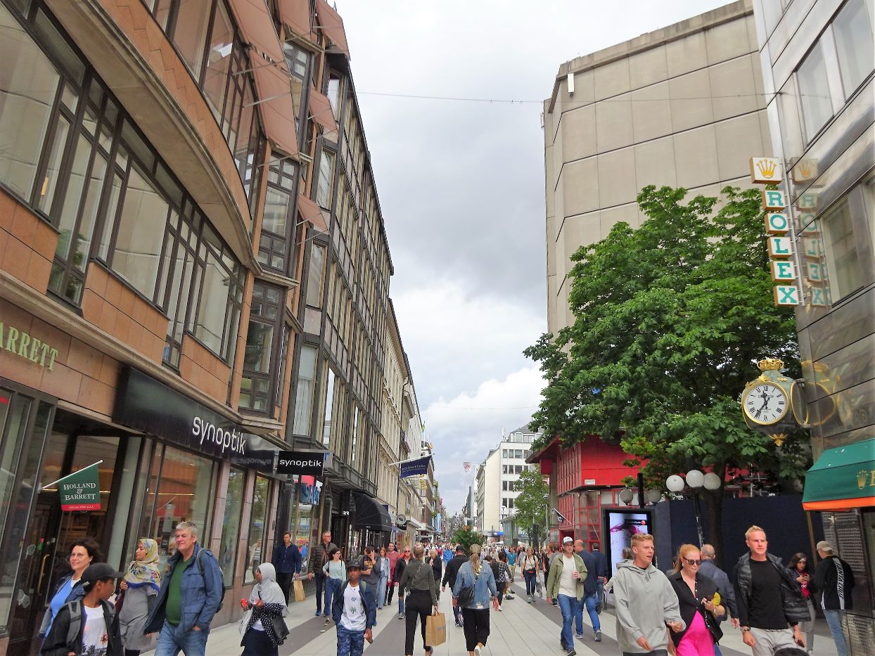 ストックホルムの繁華街